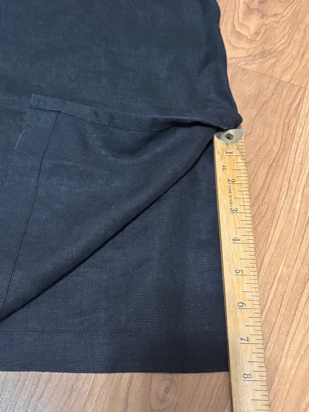 Silhouettes Linen Tunic Top Womens 24 Black Career Lagenlook Minimalist Classic - Picture 10 of 10
